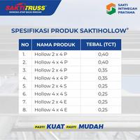 Gambar BAJA RINGAN HOLLOW 4X4 SAKTI - P 0.4 dari SAKTI TRUSS undefined 5 Tokopedia