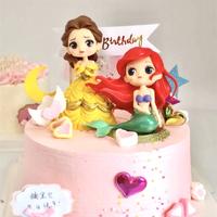 Gambar Topper Kue Princess Snow White Frozen Elsa Mermaid Belle Putih Belle Kuning Belle Pink Putri Duyung 3D / Action Figure Kartun Dekorasi Kue Ulang Tahun Istana Castle - Belle Kuning dari fairyshopid undefined 1 Tokopedia