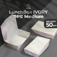 Gambar Lunch Box White Paper M - Lunch Box Kertas Putih M - Food Grade Paper - DPE dari WIradi Packindo undefined 1 Tokopedia