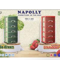 Gambar LEMARI LACI PLASTIK 5 SUSUN /LEMARI RODA NAPOLLY ROTAN dari tk sumber rejeki bekasii undefined 2 Tokopedia