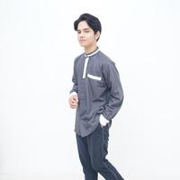 Gambar Baju Koko Pria Dewasa Lengan Panjang - Biru, L dari Kabutik undefined 4 Tokopedia