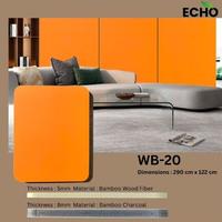 Gambar wallboard pvc polos WALLPANEL polos putih orange panel dinding kisaba - WB 37 dari lianahomeinteriorbekasi_NEW undefined 1 Tokopedia