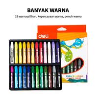 Gambar Krayon Crayon Deli 18/24 Warna Oil Pastel - 18 pcs dari gomall.id undefined 5 Tokopedia