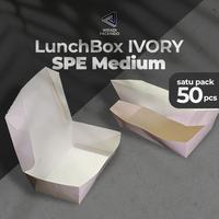 Gambar Lunch Box White Paper M - Lunch Box Kertas Putih M - Food Grade Paper - DPE dari WIradi Packindo undefined 4 Tokopedia