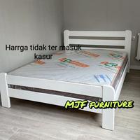 Gambar Dipan kayu,Ranjang kayu,Tempat tidur kayu cikajang garut - Putih, 140x200 dari Azhura furniture garut undefined 3 Tokopedia