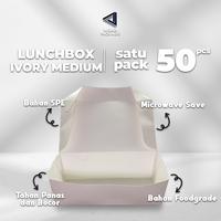 Gambar Lunch Box White Paper M - Lunch Box Kertas Putih M - Food Grade Paper - DPE dari WIradi Packindo undefined 5 Tokopedia