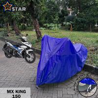 Gambar Sarung Motor MX KING 150 Biru Polos Cover Motor PREMIUM dari The 28 undefined 1 Tokopedia