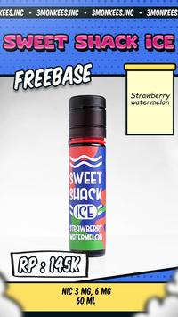 Gambar EJM SWEET SHACK ICE STRAWBERRY WATERMELON 60ML Free Cotton King / gratis kapas - 3MG dari 3monkees singgasana undefined 1 Tokopedia
