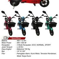 Gambar SEPEDA LISTRIK 14 x 2.50 EXOTIC GROZA TX 150 - Hitam dari sepedamania7 undefined 2 Tokopedia
