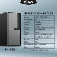Gambar Casing Enlight EN220 - Casing Enlight EN-220 - Micro ATX Case Office dari Asiatech Solusindo undefined 3 Tokopedia