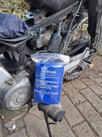 Gambar Sarung Motor MX KING 150 Biru Polos Cover Motor PREMIUM dari The 28 undefined 3 Tokopedia