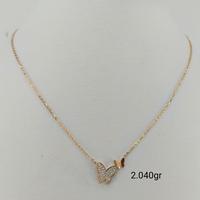Gambar kalung emas dengan liontin kupu dari Toko emas Jangkar Semarang undefined 1 Tokopedia