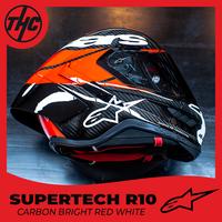 Gambar HELM ALPINESTAR SUPERTECH R10 CARBON FULL FACE HELMET - RED BLUE FLUO dari THC Helmets undefined 5 Tokopedia