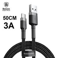 Gambar BASEUS Kabel Data Cafule USB to Type C 50CM Fast Charging Quick Charge 3A Cable Charger Cas Original 50 CM Adaptive Ori - Black Red dari ghanya undefined 2 Tokopedia