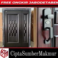 Gambar PINTU BAJA UTAMA MOTHER AND SON GG DOORS TYPE LUXURY 120.06(120x220cm) - BLACK, BUKA KANAN dari CiptaSumberMakmur undefined 2 Tokopedia
