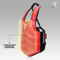 Gambar Body Protector Muay Thai Kickboxing Indofight Chest Guard Karate - Biru, M dari Sarung Tinju Ori undefined 3 Tokopedia
