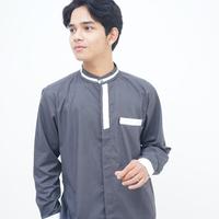 Gambar Baju Koko Pria Dewasa Lengan Panjang - Biru, L dari Kabutik undefined 3 Tokopedia