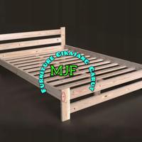 Gambar Dipan kayu,Ranjang kayu,Tempat tidur kayu cikajang garut - Putih, 140x200 dari Azhura furniture garut undefined 1 Tokopedia