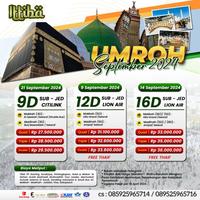 Gambar UMROH AWAL MUSIM BULAN SEPTEMBER 2024 dari Ittiba Umroh Haji undefined 1 Tokopedia
