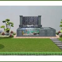 Gambar kolam ikan koi dengan taman bonsai dan kamboja fosil / kolam ikan koi dengan hiasan taman bonsai / kolam ikan indor dan outdor minimalis dari JAYABERKAH22 undefined 4 Tokopedia
