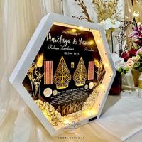 Gambar Mahar Pernikahan Wayang / Bingkai Mahar Pernikahan Gunungan Wayang - Small Natural, TANPA Lampu dari ABIMANYU ST undefined 2 Tokopedia