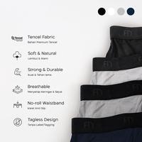 Gambar High Quality Flyman Celana Dalam Tencel Boxer Classic Pria Isi 1 Pcs P - Onyx, kXJ dari tokoullyfita undefined 2 Tokopedia