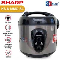 Gambar RICE COOKER SHARP KAPASITAS 1,8 LITER KSN-18MG BL/RD 400 WATT GARANSI RESMI - BLUE dari SHMART ELECTRONIC undefined 4 Tokopedia