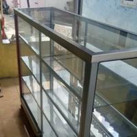 Gambar etalase almunium kaca jualan/display/warung/sembako/resto/ruko - 200 CM dari SJ2 undefined 3 Tokopedia