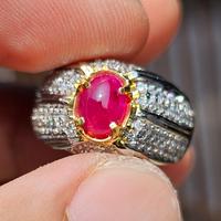 Gambar Natural HQ Batu Fresh Color Pinkish Red Ruby Burma Birma Myanmar Heated-a 0.90 cts dari The Luffy Permata undefined 3 Tokopedia