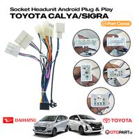 Gambar Soket Kabel PNP Head Unit Android Toyota Daihatsu Calya / Sigra dari OTOPART.id Aksesoris Mobil undefined 1 Tokopedia