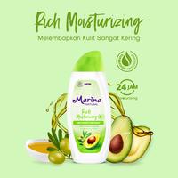 Gambar MARINA Natural Hand & Body Lotion 24H Moisturizing UV White Pelembab Tubuh - E Collagen dari Zeeva.id undefined 2 Tokopedia