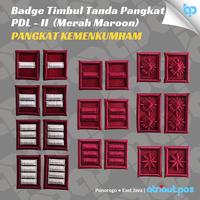 Gambar Tanda Pangkat PDL-II Kemenkumham Maroon - 2A, Tanpa Perekat dari Bhusono Atribut Ponorogo undefined 1 Tokopedia