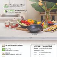 Gambar panci penggorengan deepfryer marble anti lengket induksi miyako micook - 22,  marble black dari Sk bali undefined 4 Tokopedia