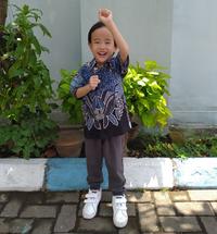 Gambar Kemeja Batik Anak Laki Perempuan Seragam Sekolah TK SD 3242 Biru - no.2 dari Arumi Batik undefined 2 Tokopedia