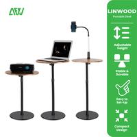 Gambar All For Work Meja Kerja LINWOOD Meja Bundar Adjustable Multifungsi - Premiere White dari All For Work Indonesia undefined 1 Tokopedia