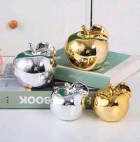 Gambar Pajangan Hiasan Apel Keramik Ceramic Gold Apple Ornament Home Decor - GOLD L dari PointZero Store undefined 2 Tokopedia