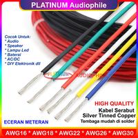 Gambar Kabel AWG 18 20 22 24 26 30 Serabut Silver Tinned Cu Meteran - AWG 26, Kuning dari PLATINUM Audiophile undefined 1 Tokopedia