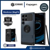 Gambar Spigen Slim Armor MagFit KickStand Case Samsung Galaxy S24 Ultra Plus Rugged Casing Original 100% - Metal Slate, S24 Ultra dari schwarz gadget surabaya undefined 1 Tokopedia