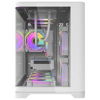 Gambar AIGO ARC1 AQUARIUM FISH TANK MICRO ATX MINI TOWER PC CASE CASING GAMING CHASSIS - Putih dari Julyaugustshop undefined 3 Tokopedia