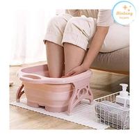 Gambar Baskom Lipat Rendam Pijat Kaki Refleksi - Pink muda dari Sakura Store15 undefined 2 Tokopedia