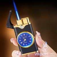 Gambar korek api bara las model jam clock watch gas jet flame lighter keren unik gift box - 2851 KAYU JAM dari vstore official undefined 3 Tokopedia