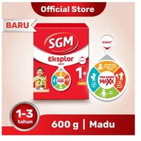 Gambar SGM Eksplor 1+ Pro-Gressmaxx Madu Susu Pertumbuhan 1 - 3 Tahun 600 Gram dari dgoodsstore undefined 1 Tokopedia
