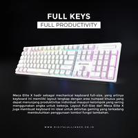 Gambar Keyboard Gaming DIGITAL ALLIANCE RGB Mechanical Anti Ghosting Detachable Type-C Full Size 104 Keys Meca Elite X - White, RED dari Carbon Official Store undefined 2 Tokopedia