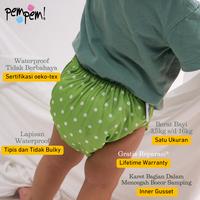 Gambar Popok kain bayi cuci ulang clodi klodi cloth diaper pempem motif POL05 - Velcro dari EPSILON stores_NEW undefined 2 Tokopedia