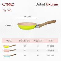 Gambar Cypruz FP 0691 Fry Pan Wooden Touch 14 Cm - 14 CM/FP 0691 dari TOKO JAWA ELECTRIK undefined 5 Tokopedia