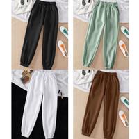 Gambar Celana Sweatpants wanita Jogger Korean style ukuran m-xxl - Putih, L dari Tiara Fashion Store_NEW undefined 1 Tokopedia