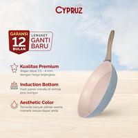 Gambar PANCI Cypruz Colorful Marble Fry Pan 18/22/24/28 Cm - Anti Lengket - 22 CM/FP 0695 dari TOKO JAWA ELECTRIK undefined 1 Tokopedia