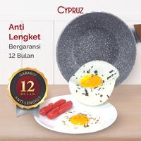 Gambar SAUCE PAN CYPRUZ GREY SERIES SN 0212 Sauce Pan 16 - 18 cm Marble Granite - ANTI LENGKET ANTI GORES - 18 CM/SN 0212 dari TOKO JAWA ELECTRIK undefined 3 Tokopedia