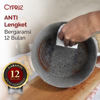 Gambar CYPRUZ White Granite Frypan Anti Lengket 18/20/22/24/26/28cm - 20CM/FP0703 dari TOKO JAWA ELECTRIK undefined 4 Tokopedia