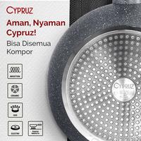 Gambar SAUCE PAN CYPRUZ GREY SERIES SN 0212 Sauce Pan 16 - 18 cm Marble Granite - ANTI LENGKET ANTI GORES - 18 CM/SN 0212 dari TOKO JAWA ELECTRIK undefined 5 Tokopedia